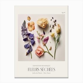 Fleurs Sechees, Dried Flowers Exhibition Poster 04 Canvas Print