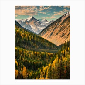 Pribaikalsky National Park 2 Russia Vintage Poster Canvas Print