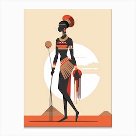 African Tribal Heritage Canvas Print
