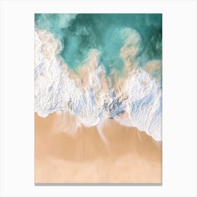 Aerial View Of A Beach 63 Canvas Print