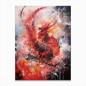 Dragon Abstract Expressionism 1 Canvas Print
