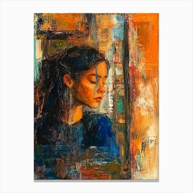 Girl In Blue Stampe su tela