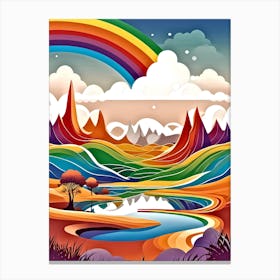 Rainbow In The Sky 11 Canvas Print