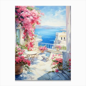 Riviera Mediterranean Hotel Art Print Canvas Print