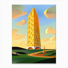 Golden Tower Canvas Print