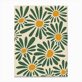 Daisy Pattern Canvas Print