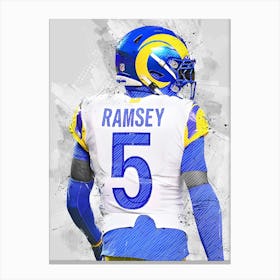 Jalen Ramsey Los Angeles Rams Canvas Print