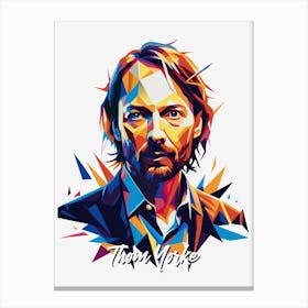 Thom Yorke, Radiohead 02 Portrait Music Icon WPAP Pop Art Style Canvas Print