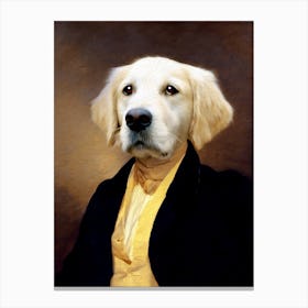 Delicious Golden Arie Dog Pet Portraits Canvas Print