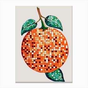 Mosaic Orange 8 Canvas Print