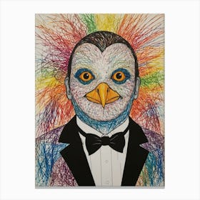 Bird In A Suit Canvas Print