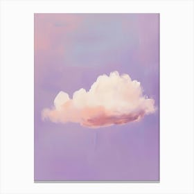 Cloud Wall Art Painting Lilac Sky Print Canvas Print