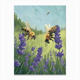 Mason Bee Storybook Illustrations 11 Canvas Print