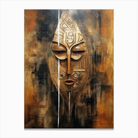 Mask Of Africa African Canvas Print