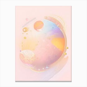 Solar System Gouache Space Canvas Print