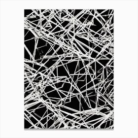 Abstract Black And White Pattern 1 Canvas Print