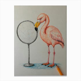 Flamingo 40 Canvas Print