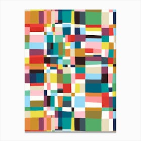 Austin Painted Abstract - Multi Canvas Print