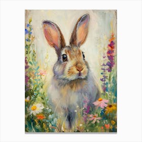 Rex Rabbit Painting 2 Canvas Print