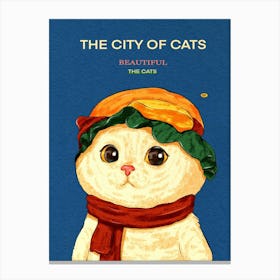 City Of Cats Beautiful The Cats 2 Canvas Print