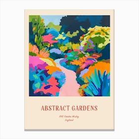 Colourful Gardens Rhs Garden Wisley United Kingdom 1 Red Poster Canvas Print