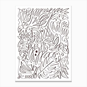 Botanical Doodles Two Leinwandbild