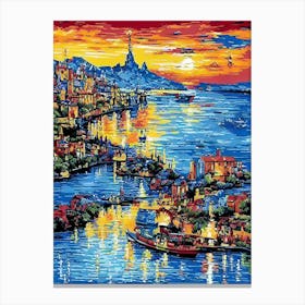 Sunset City Canvas Print