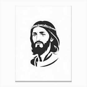 Jesus Face Canvas Print