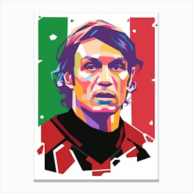 Maldini wpap art Canvas Print