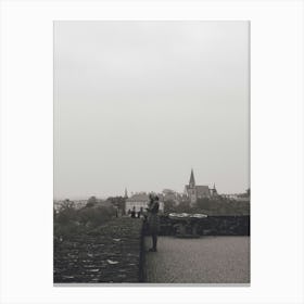 Stranger Over Looking Prague Canvas Print