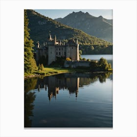 Castle In The Mountains Canvas Print