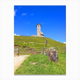 Church On A Hill Canvas Print