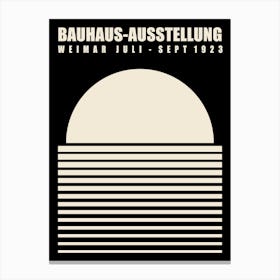 Minimalist Black Bauhaus Canvas Print