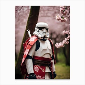Stormtroopers Wearing Samurai Kimono (16) Canvas Print