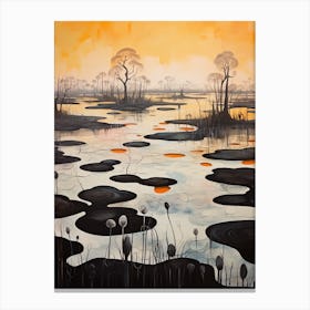 Wetlands Abstract Minimalist 7 Canvas Print