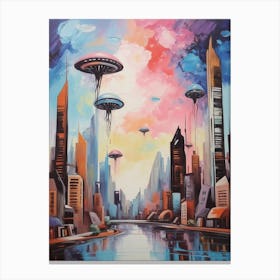 Futuristic Cityscape 3 Canvas Print