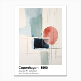 World Tour Exhibition, Abstract Art, Copenhagen, 1960 8 Canvas Print