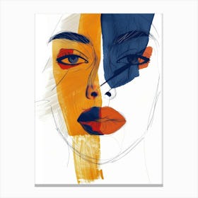 Woman'S Face 126 Canvas Print