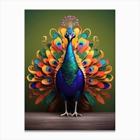 Peacock 1 Canvas Print