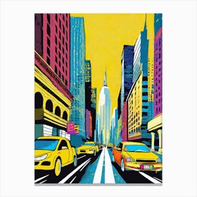 New York City Taxis 1 Canvas Print