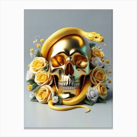 Luxury Skull Enigma 8 Canvas Print