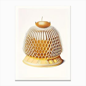 Comb Beehive Vintage Canvas Print