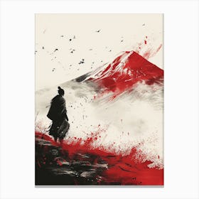 Fuji's Lament: Samurai 1 Canvas Print