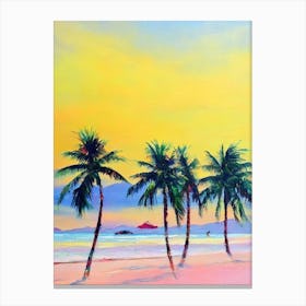 Nha Trang Beach, Vietnam Bright Abstract Canvas Print
