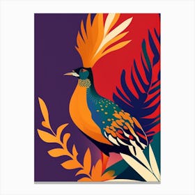 Pheasant Pop Matisse Bird Canvas Print