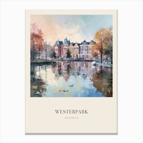 Westerpark Amsterdam Netherlands 3 Vintage Cezanne Inspired Poster Canvas Print