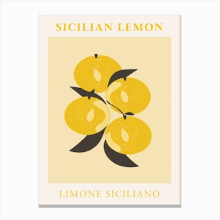Sicilian Lemon Canvas Print