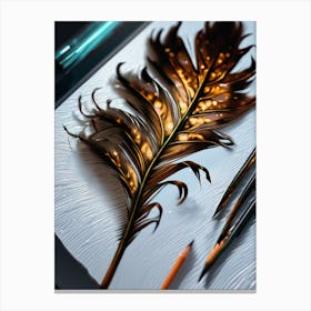 Feather Art Canvas Print