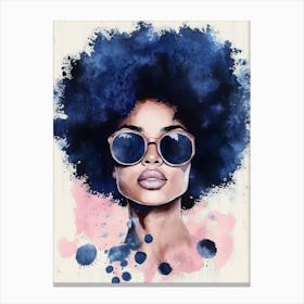 Afro Girl With Sunglasses 1 Stampe su tela