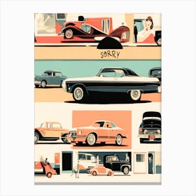 Vintage Cars Canvas Print